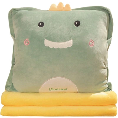 速发毯子午纳办公室小毛毯单人午睡小被子可子睡沙发盖毯收枕头休