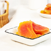 膳言膳语 水果干零食鲜嫩红心木瓜片蜜饯果脯500g 木瓜干100gx5罐