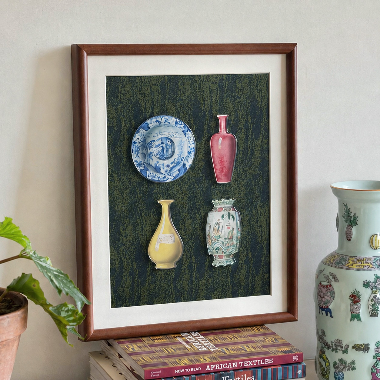 【你的展览】DIY磁吸装饰画立体冰箱贴客厅玄关中古法式复古挂画图片