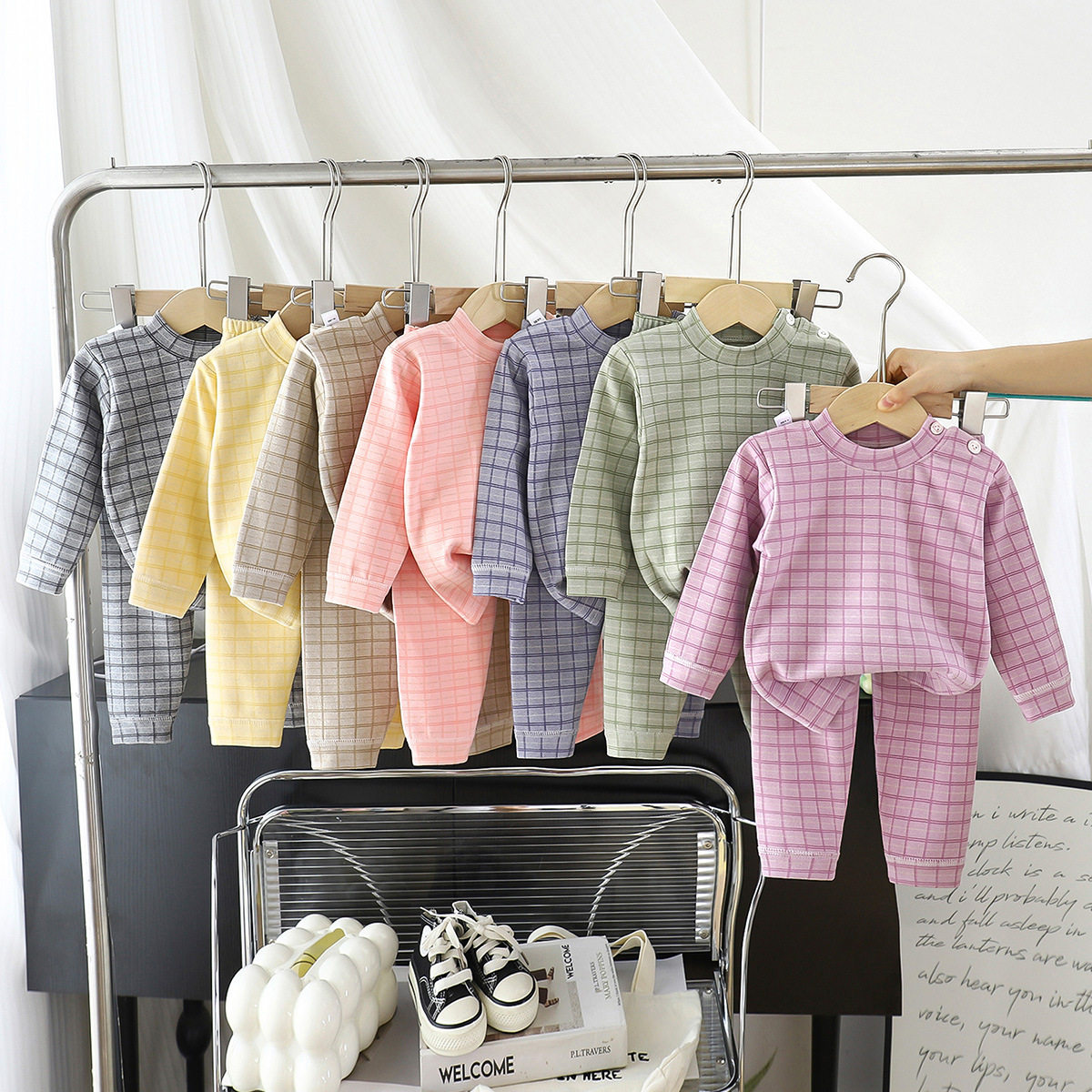 儿童家居服套装秋冬男童秋衣秋裤中大童德绒睡衣女童打底保暖内衣