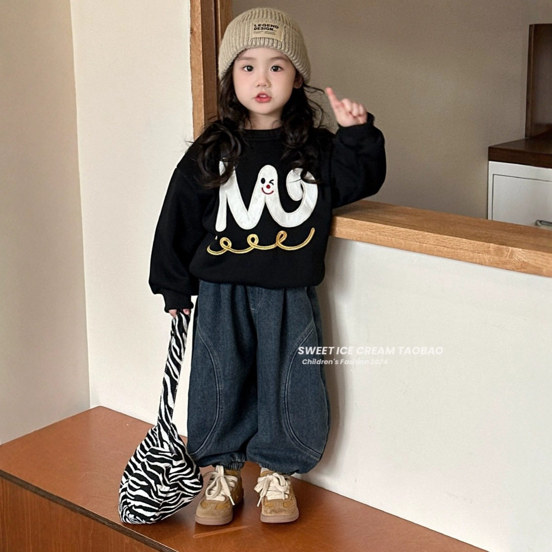 韩系女童春秋卫衣套装早秋童装新款洋气儿童宝宝网红休闲两件套