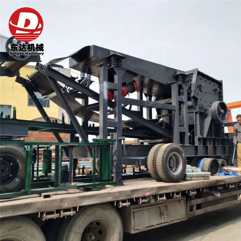 小锤破制砂打砂生产线 移动式建筑料制沙机 楼房砖块破碎一体机