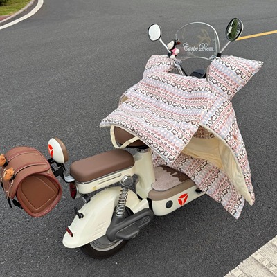 电动车挡风被冬摩托车2025新款冬四季通用加宽加厚防水防雨防寒