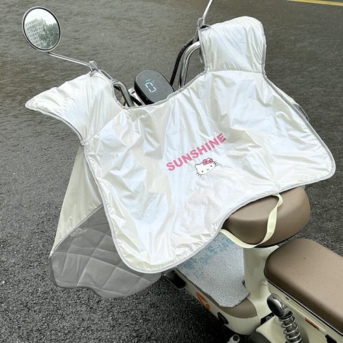 电动车挡风被夏季防晒罩隔热防水摩托车电动摩托电瓶车遮阳通用