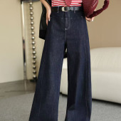 花花推荐 LJYC KFEISE 直筒裤 8286 明线牛仔阔腿裤
