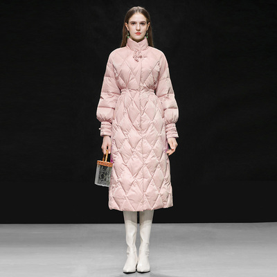 新中式国风提花立领灯笼袖