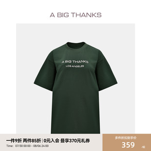 T恤女宽松休闲显瘦半袖 字母短袖 杨旭文同款 体恤 ABIGTHANKS