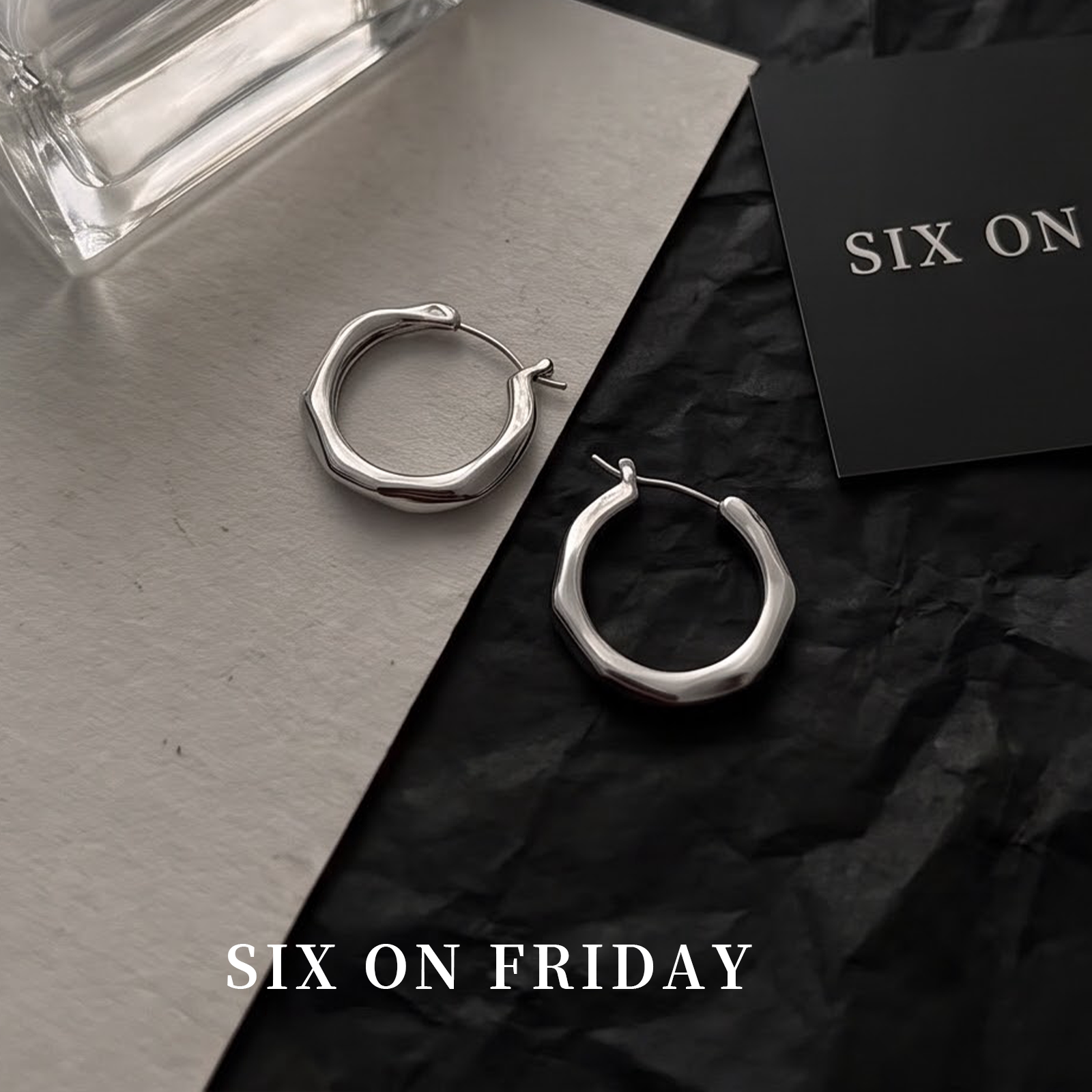 SIXONFRIDAY潺流耳圈耳环