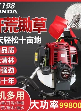 日本进口本田GX198背负式割草机四冲程汽油割灌机家用汽油打草机