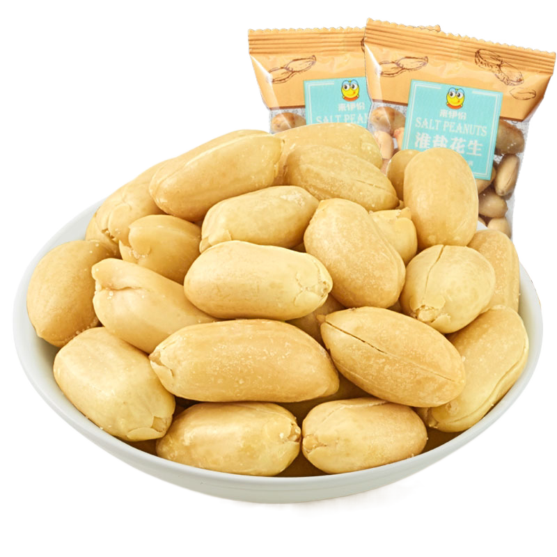来伊份淮盐花生500g坚果炒货食品