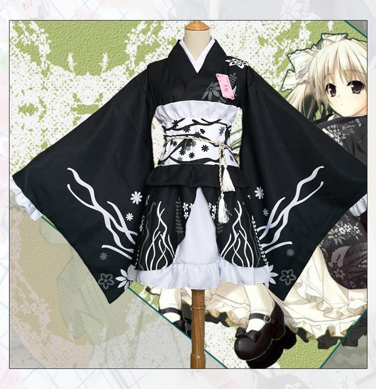 缘之空 穹妹夏日祭和服浴衣 萝莉萌系cospaly服装