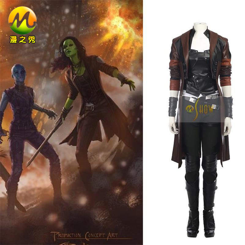 漫之秀银河护卫队2卡魔拉Cosplay服装复仇者联盟3卡魔拉Cos外套