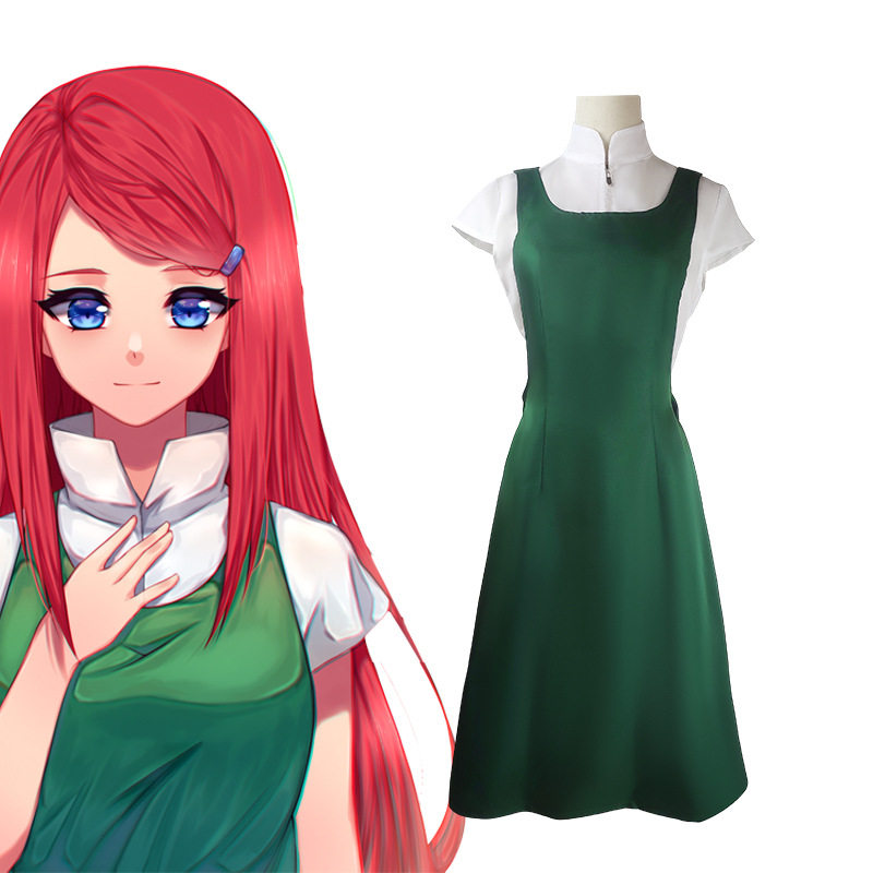 火影忍者cosplay疾风传 鸣人妈妈 漩涡玖辛奈cos服角色扮演服现货