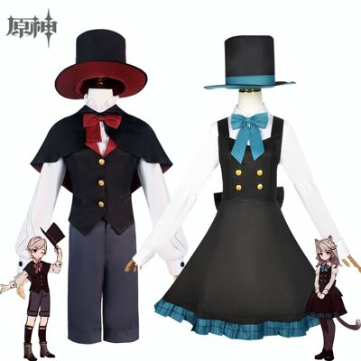 原神幼年林尼琳妮特cos枫丹双子游戏扮演爆款万圣节cosplay