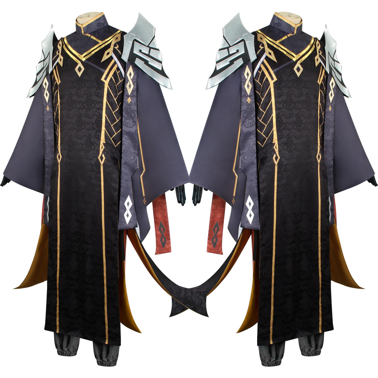 原神cos服余音萦心PV岩王帝君钟离cosplay全套服装男古风动漫游戏