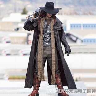 电影范海辛吸血鬼猎人cos服装动漫男cosplay中世纪复古朋克表演服