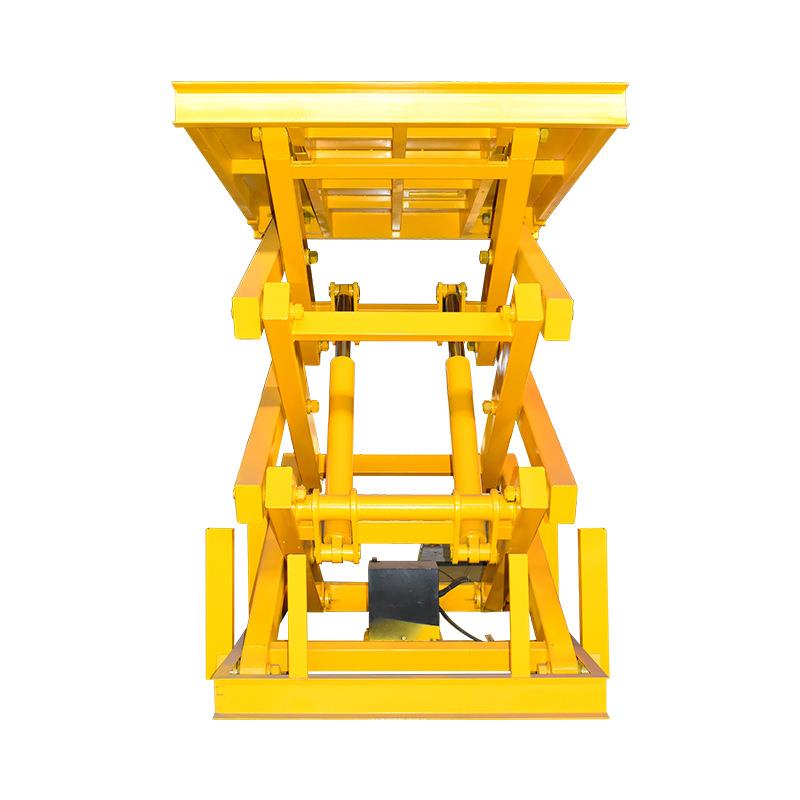 仓库机升降液2压装卸作业平台厂家/吨无品牌/电动固定提3升剪叉式