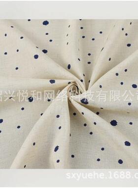 雨点露麻棉波色85981圆小点