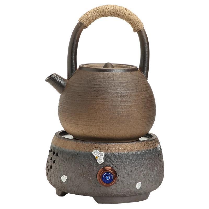 功壶提梁茶壶电陶炉煮茶炉陶围瓷A034烧水温茶壶夫茶具手工家用复