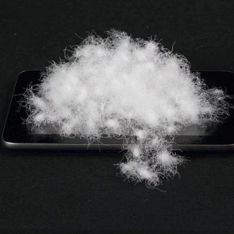 98%白鹅吊鸭吊绒95鹅绒白绒白羽绒被套半成品自充绒充填XHB原料厂