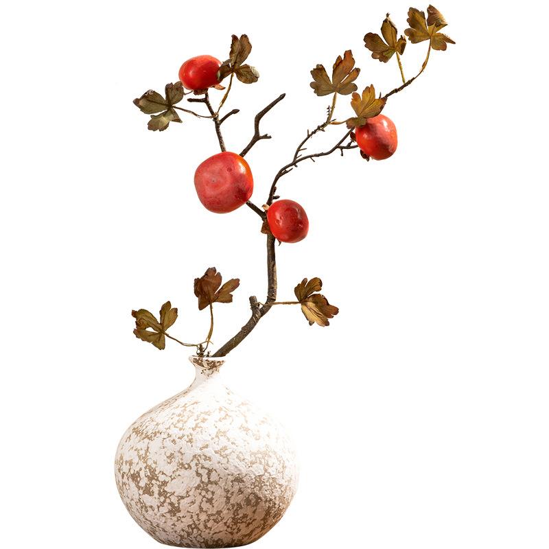 陶瓷花瓶花侘寂OFH风名宿干花插饰花花器样板房软装装饰品家居鲜