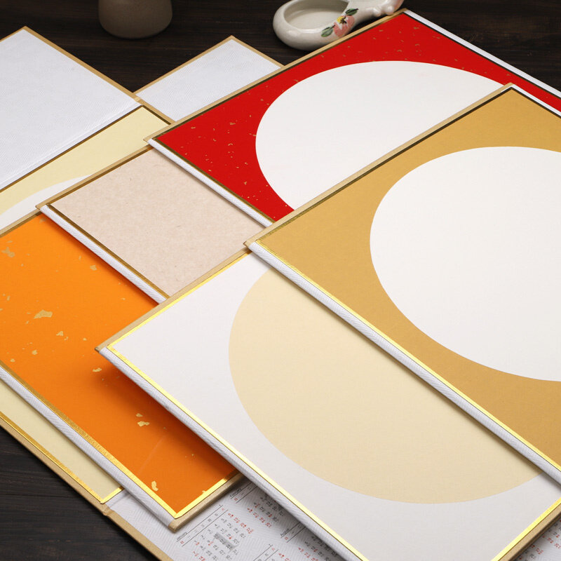 2024年宣纸万年红日历创作半生熟空白手写书法福字国画硬卡挂历纸