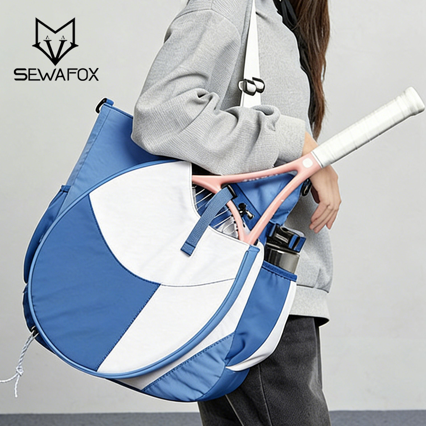 高颜值羽毛球网球包女大容量带独立球拍仓单肩包男手提运动健身包