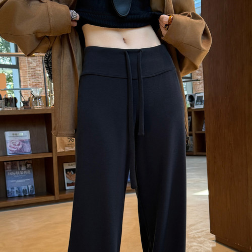 糯米直筒裤女2025秋冬新款