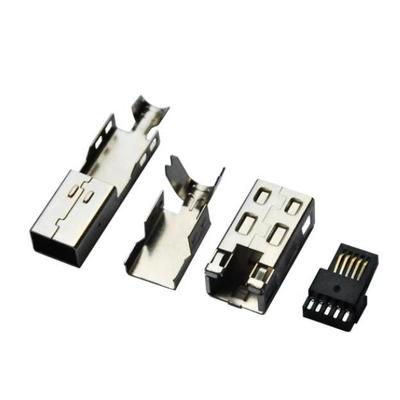 1394 插头 连接器 IEEE 1394B 9PIN公头 焊线式 四件套 长款 插头