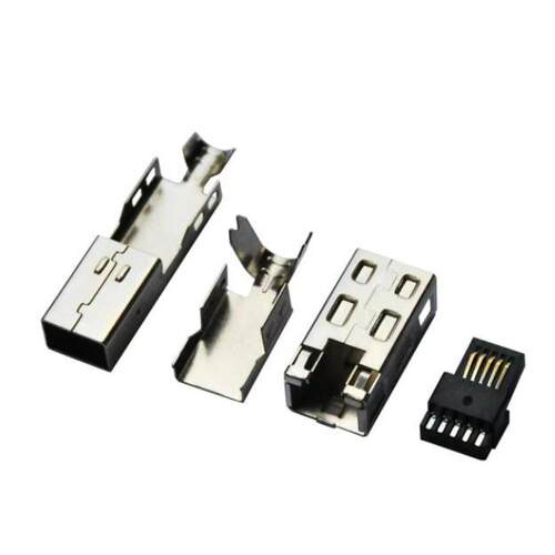 1394 插头 连接器 IEEE 1394B 9PIN公头 焊线式 四件套 长款 插头