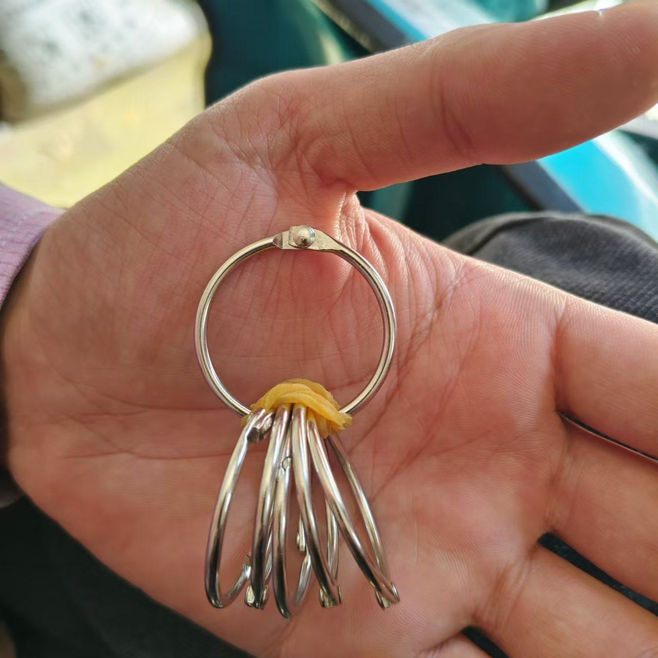 羽毛接发专用套圈串接发工具圈卡圈线圈环铁圈环环开口接发配件环