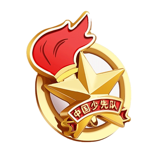 少先队员队徽标准款安全别针款校徽新型小学生专用磁吸磁扣式胸章强力磁铁中国少先队队员先锋队徽章红领巾