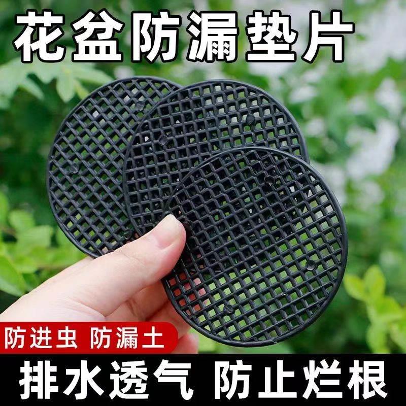 花盆底孔垫网垫片防漏网底座塑料网格垫子防漏土防虫盆栽底垫园C