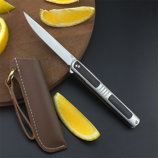 m390全钢折叠刀水果刀户外防身多功能便携随身小刀锋利高硬度刀具
