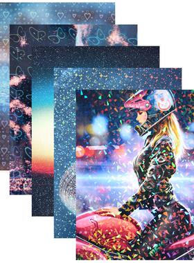 膜镭射冷裱自粘A4玻璃蝴蝶相片贴影楼碎使用冷表膜出UOE口膜专用