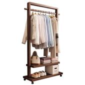 挂高档衣帽衣架家帽落地卧室简易置架子可移动室内用挂衣服民宿实