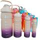 户外健四杯件套水杯塑大容量料杯水KX 8041壶吸管身弹跳盖.L
