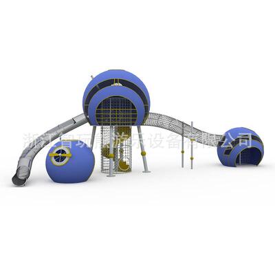 户外大型16939不锈钢小区梯区组合滑游乐景商场室外场非标游乐设