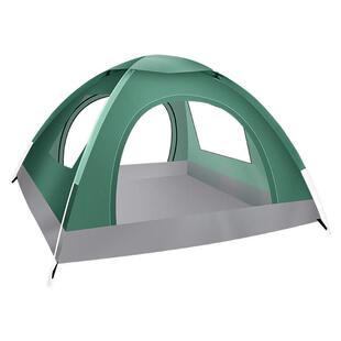 帐篷户3-4人全自动加厚防OIE外晒式叠账蓬2人单双折野外露营便携