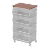 厨用房分菜层置物架落地篮水果蔬JN250522菜纳篮子家多功能零食小