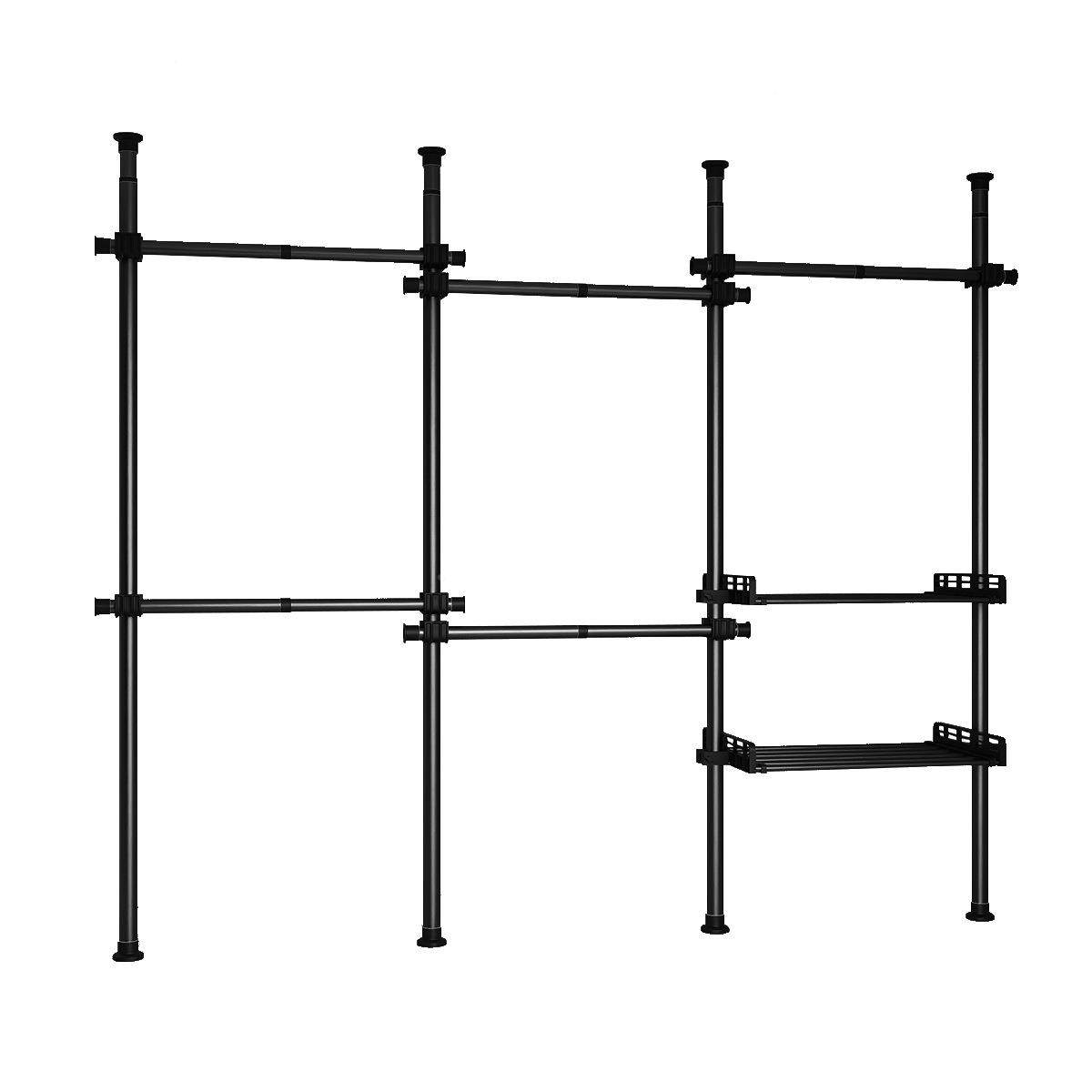 93源家头厂顶天立地衣架杆家架用带帘晾衣架挂衣架柜衣帽衣间子组,住宅家具,组合衣架,淘宝优惠券,粉丝福利购,淘宝优惠卷