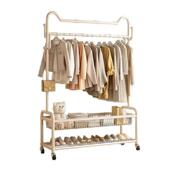 架落地卧室晾挂衣衣架可移动衣帽架家用室网内轻奢红衣服架子简易