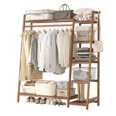 新款 款 晾衣落架爆地简易衣帽架家用卧室宿舍物衣01010服收纳置架