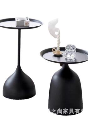 奶油桌风沙发边几边现代简约00小几网红迷移你小茶圆桌床头小边几