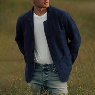 color solid youth outerwear fashion jacket trendy Mens