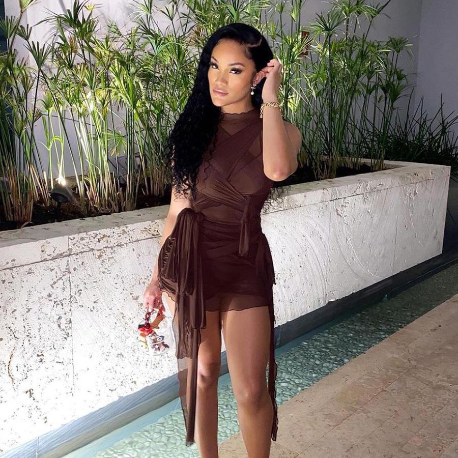 sexy solid ribbon bandage mini corset dress women sexy
