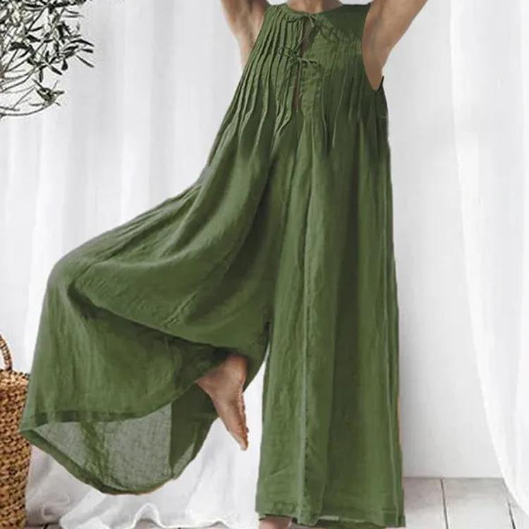 women for jumpsuit linen and cotton sleeveless striped