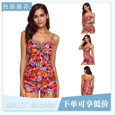 Sexy skirt-style split plus size womens swimsuit sexy