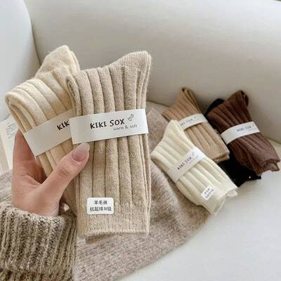 New Winter Socks Women Cashmere Wool Thicken Warm Women Sock