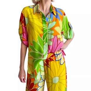 sleeved short shirt pocket suit Season trousers loose